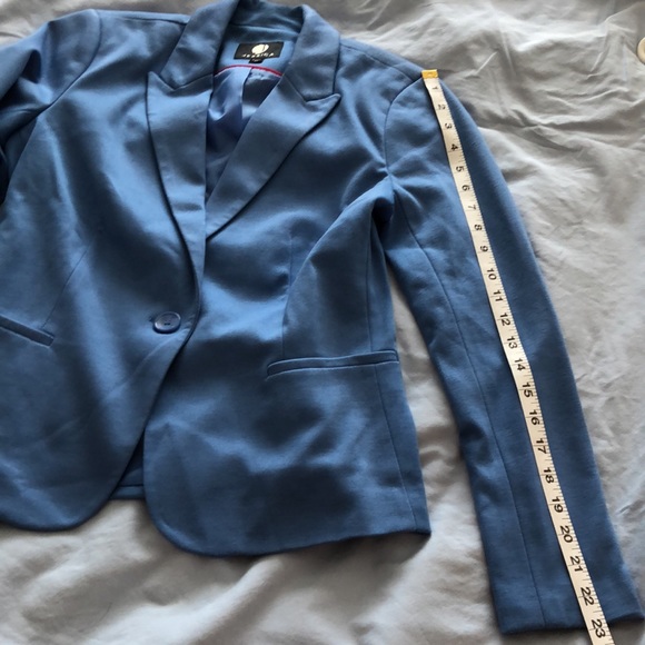 Jessica Light Blue Blazer Size Petite 2P - Picture 9 of 9